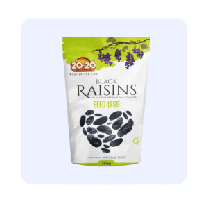 Black Raisins 20-20 Seed less | 250 Grams