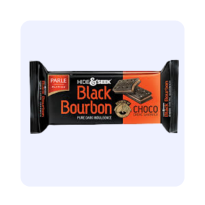 Parle Black Bourbon biscuits Choco Creme sandwich.