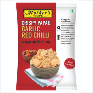 Mother's Garlic Red Chilli Papad 90 Grams