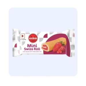 Winkies Mini Swiss Roll Strawberry 25 Grams