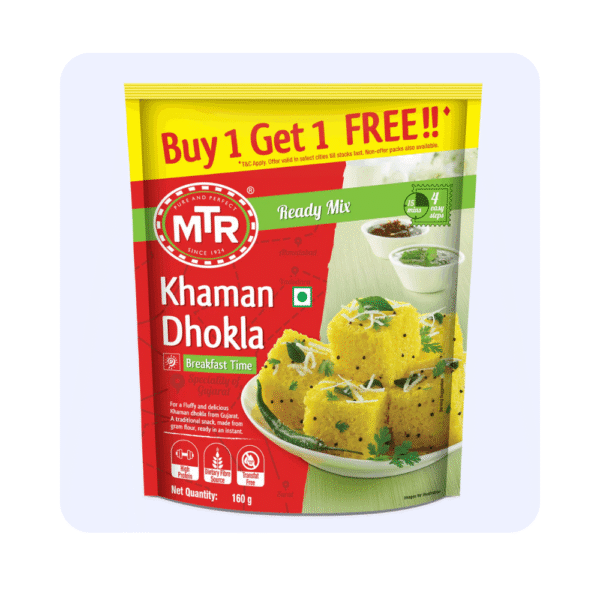 MTR Khaman Dhokla 160 Grams Buy 1 Get 1 Free