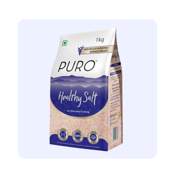 Puro Healthy Salt Nice(fine grinded) | Saindhava Lavana 1kg