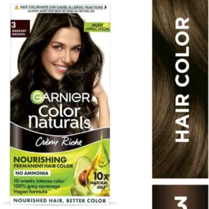 Garnier Color Naturals 3 Darkest Brown 35ml+30g