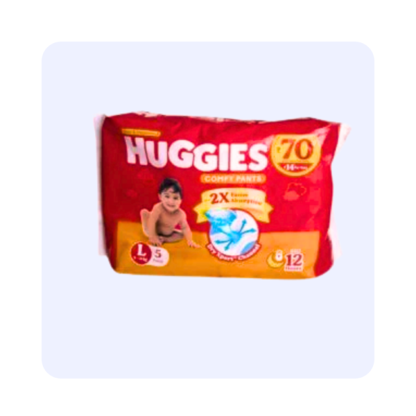 Huggies Comfy Baby Diaper Pants, L-size( 5 Pants)