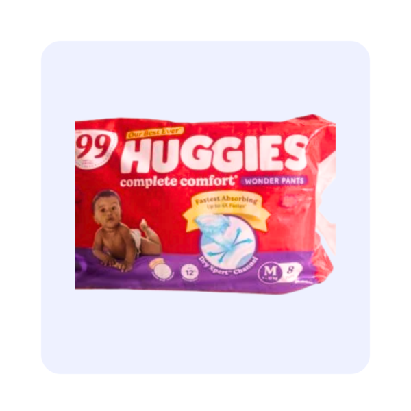 Huggies Complete Comfort Wonder Pants( M size 8 Pants)
