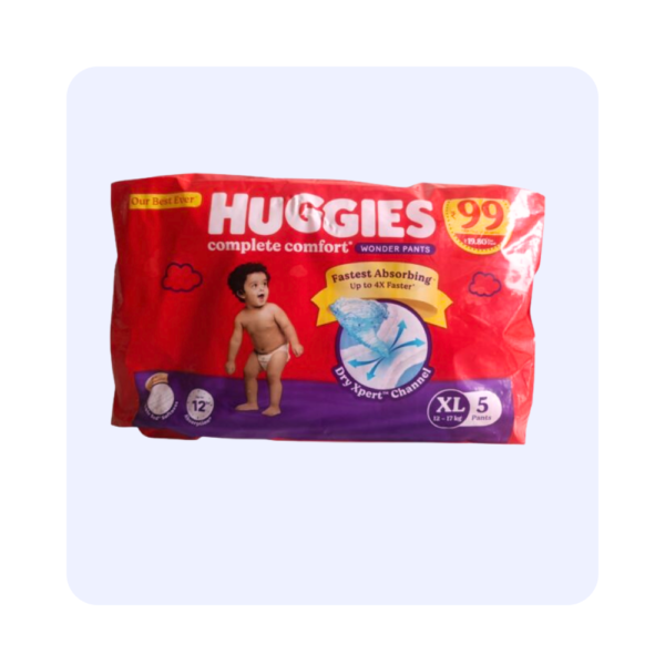 Huggies Complete Comfort Wonder Pants  XL Size 5 pants