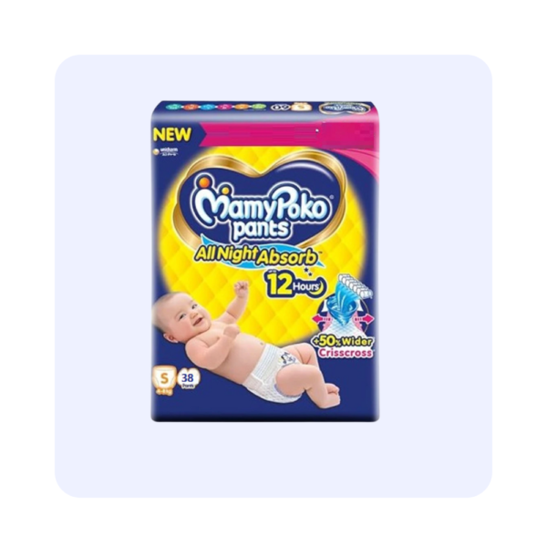 MamyPoko pants All night Absorb S(4-8kg) 38pants