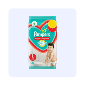 Pampers happy skin pants L(9-14kg) 4 pants