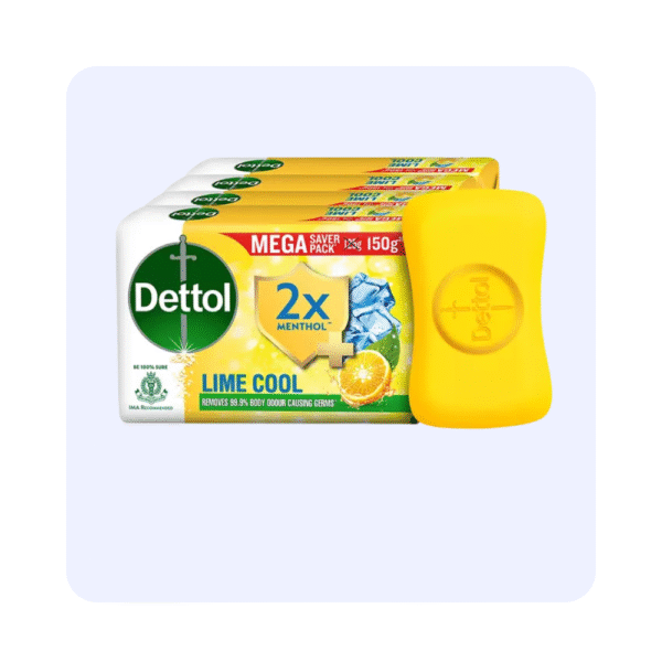 Dettol Lime Cool Soap Pack Of 4 150g