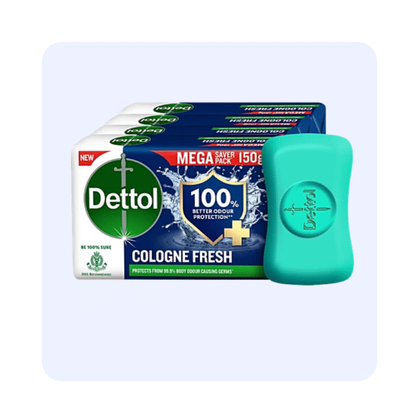 Dettol Cologen Fresh Soap Pack Of 4 (Each 150g)