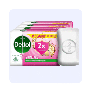 Dettol Skincare Soap Pack of 4 Each 100g
