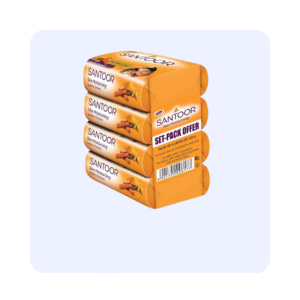 Santoor Skin Moisturising Sandal & Turmeric Soap Each 125g