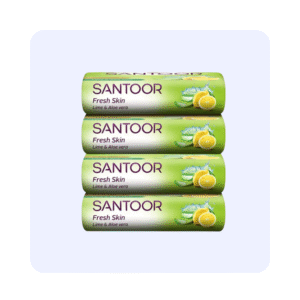 Santoor Lime and Aloe Vera 4 x 46g