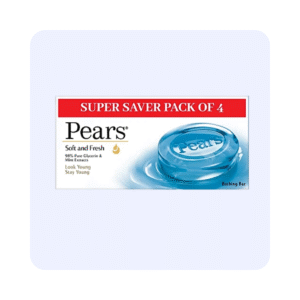 Pears Soft and Fresh Bathing Bar 125g pack of 4
