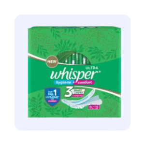 Whisper Ultra Clean Sanitary Pads for Women,XL Plus Pack Of 15 Pads