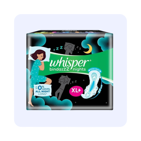 Whisper Bindazz nights XL+  (30 pads)