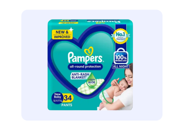 Pampers All Round Protection New baby(upto 5kg) 34pants