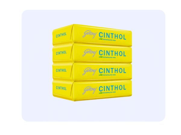 Godrej Cinthol Lime Soap Pack of 4 75G each