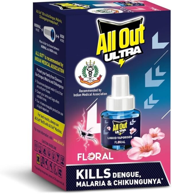 All Out Ultra Liquid Vaporiser refill 45 ML(Floral)