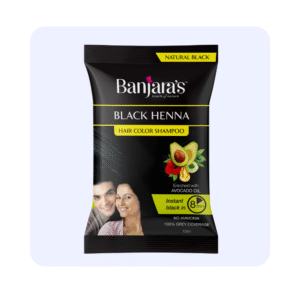 Banjaras Black Henna Shampoo Hair Color Natural Black