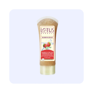 Lotus Herbals Berry Scrub Strawberry & Aloe vera Exfoliating Face Wash