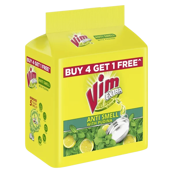 Vim Pudina dishwash bar/soap 4*190g+190g