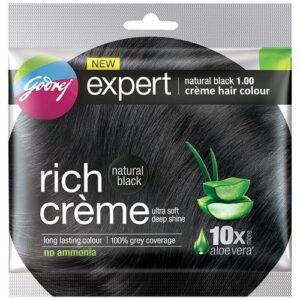 Godrej expert Natural Black 1.00 Creme Hair Color 20g + 20 ML