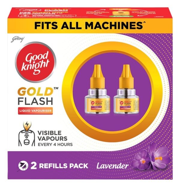 Good Knight Gold Flash Lavender refill pack of 2(45ML*2)