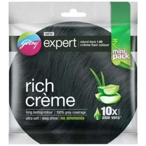 Godrej Expert Natural black 1.00 Hair color mini pack 12g+12ml