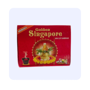 Golden Singapore Mini Cup Sambrani 12 Pcs