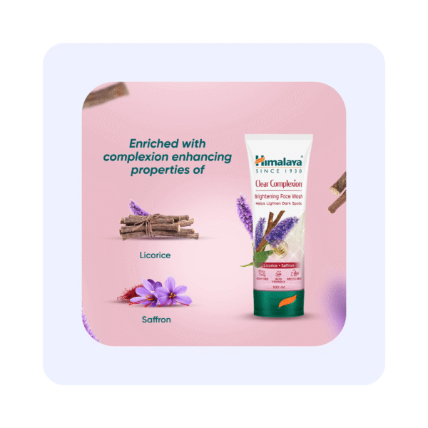 Himalaya Clear complexion Brightening Face Wash Licorice Saffron