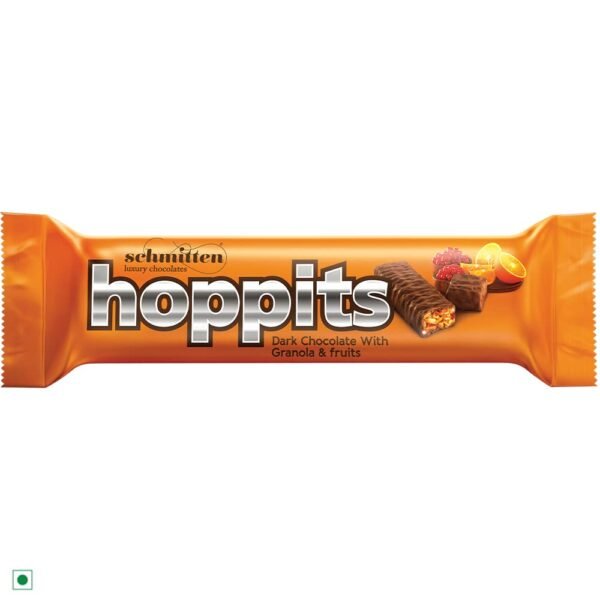Hoppits dark chocolate with Granola & fruit
