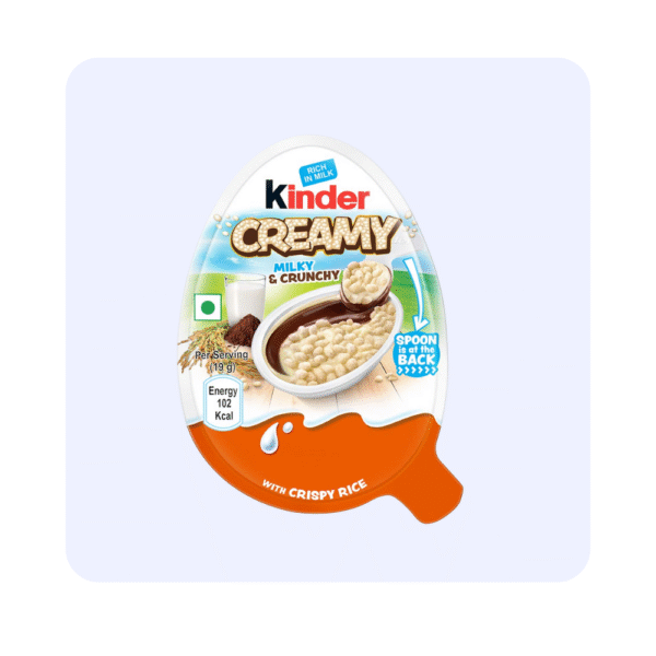 Kinder Creamy Milky and Cocoa Chocolate with Extruded Rice,