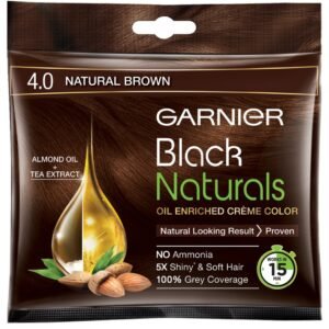 Garnier Black Naturals Brown Hair Color 4.0 20ml+20g