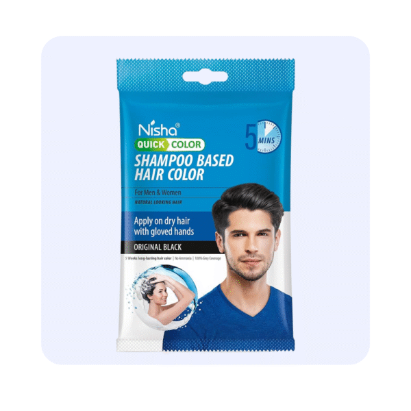 Nisha Shampoo Hair Color Original Black 20ml