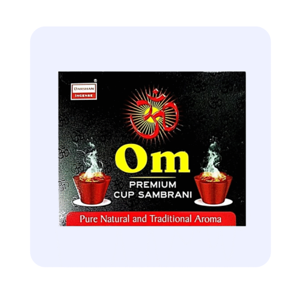 Om Premium Cup Sambrani 12 Pcs