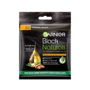 Garnier Black Naturals Original Black Hair Color 2.0  20ml+20g