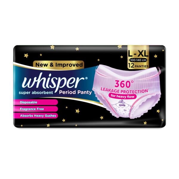Whisper period panty L-XL(100-140cm) 12 pads