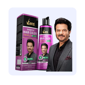 Vcare Shampoo Hair Color Black Triple Plus 180ml