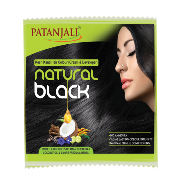 Patanjali Kesh Kanti Natural Black Hair Color 40g