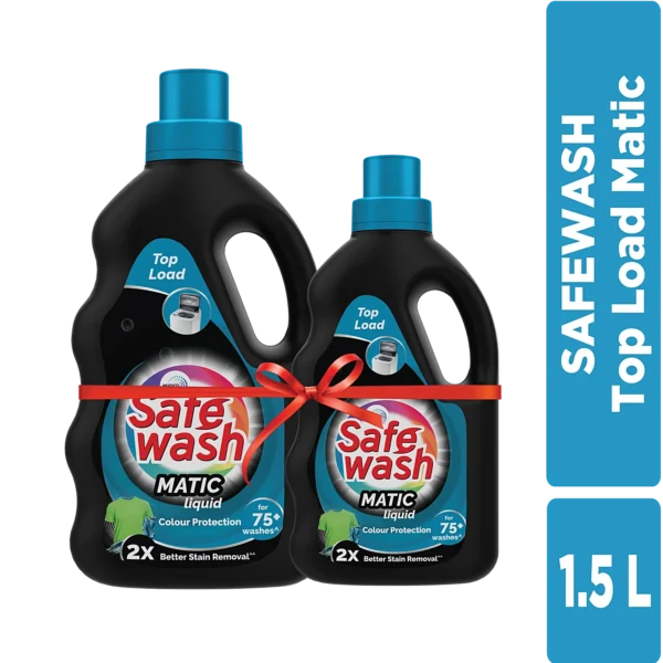 Safewash Matic Top Load bottle 1L + 500Ml Free