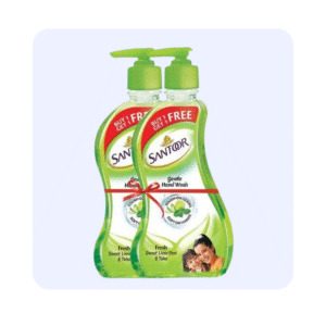 Santoor Sweet Lime Peel & Tulsi Pump Bottle (Pack Of 2)Hand Wash Dispenser 200ml