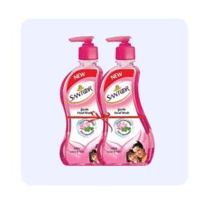 Santoor Lotus & Tulsi Pump Bottle (Pack Of 2) Hand Wash Pump Dispenser 200ml