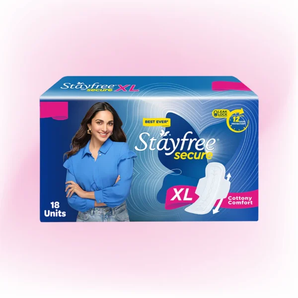 Stayfree Secure Cottony Soft Sanitary Pads XL-18 Pads