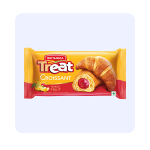 Britannia Treat Croissant with mixed fruit cream filling 47 Grams