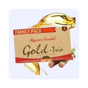 Mysore Sandal Gold - Trio Family Pack 125g each