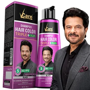 Vcare Shampoo Hair Color Black Triple Plus 180ml