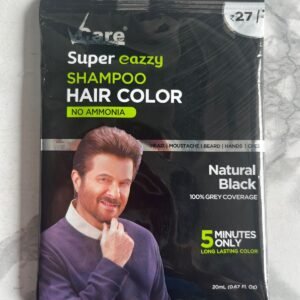 Vcare Super Eazzy Shampoo Hair Color 20 ML Natural Black
