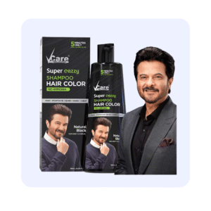 Vcare Super eazzy Shampoo Hair Color Natural Black 180ml