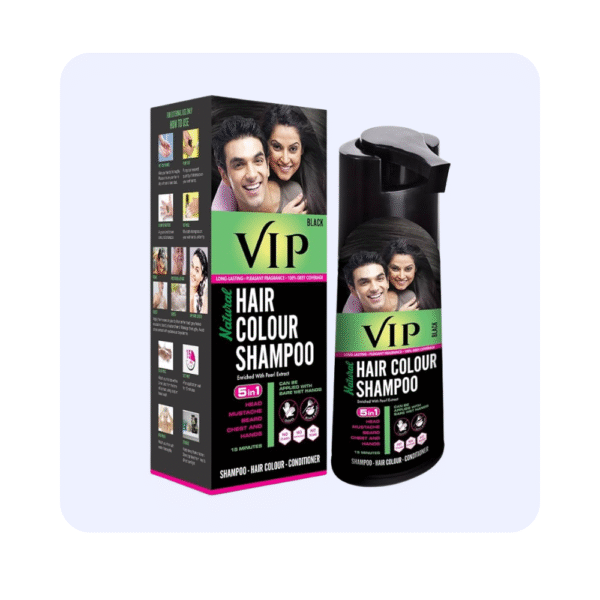 VIP Shampoo Hair Color Black 180 ML